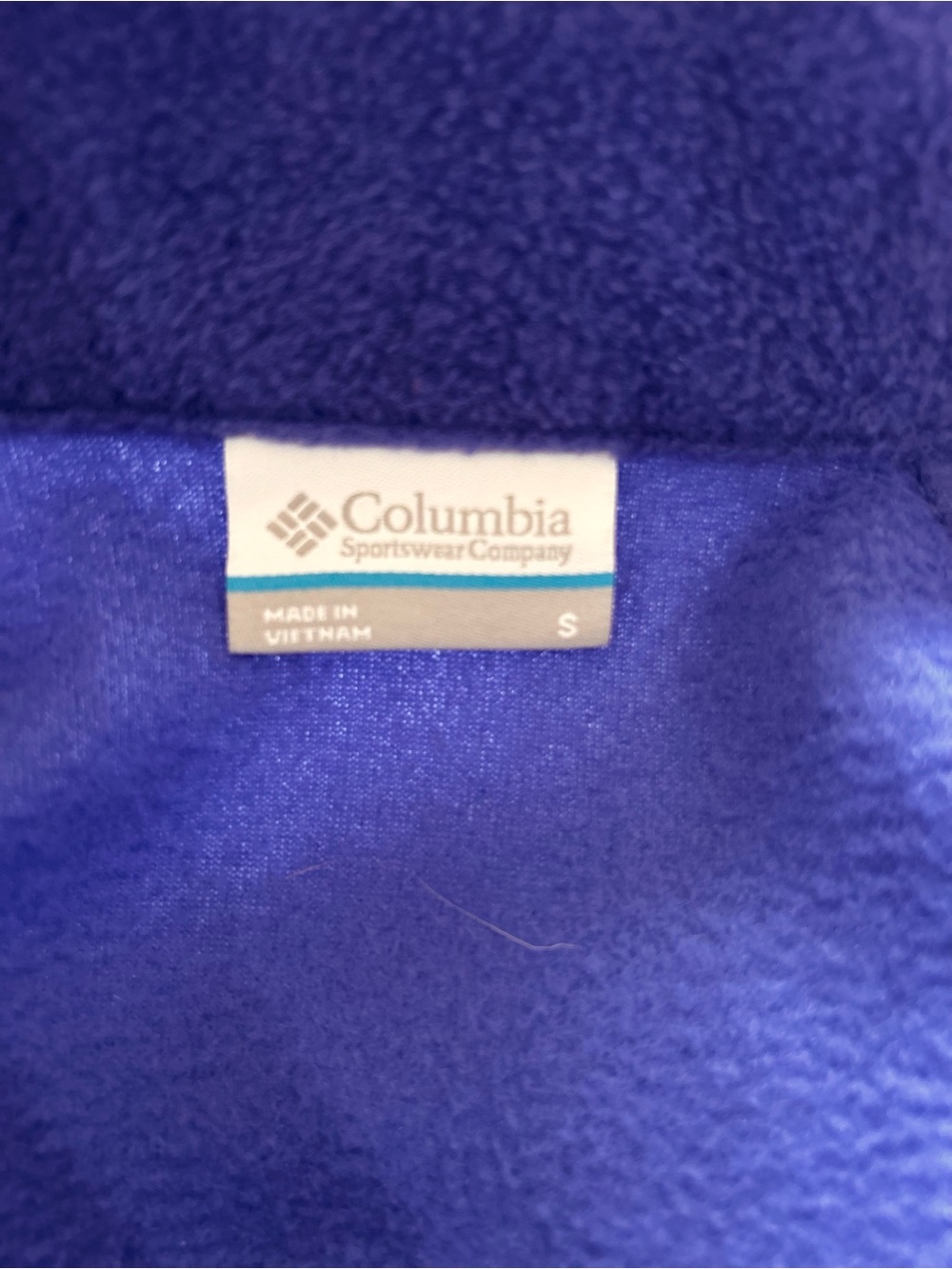 Columbia Periwinkle Blue Full-Zip Fleece Jacket Size M - Picture 4 of 6